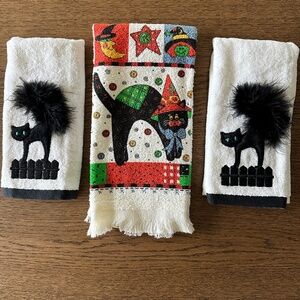 Black Cat Kitchen and Hand Towel